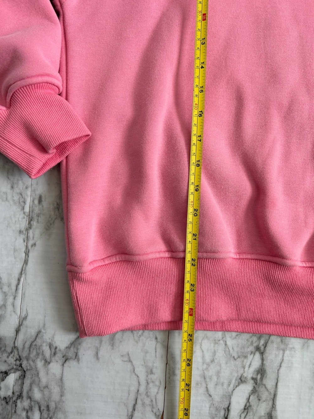 Pink Women's Graphic Crewneck Sweatshirt - Inspirational Back Text - Picture 10 of 12